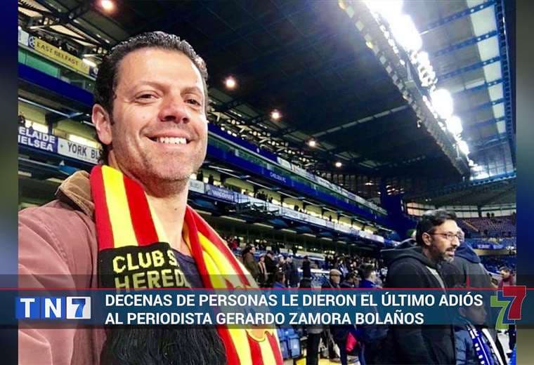 Decenas de personas dieron el último adiós al periodista Gerardo Zamora