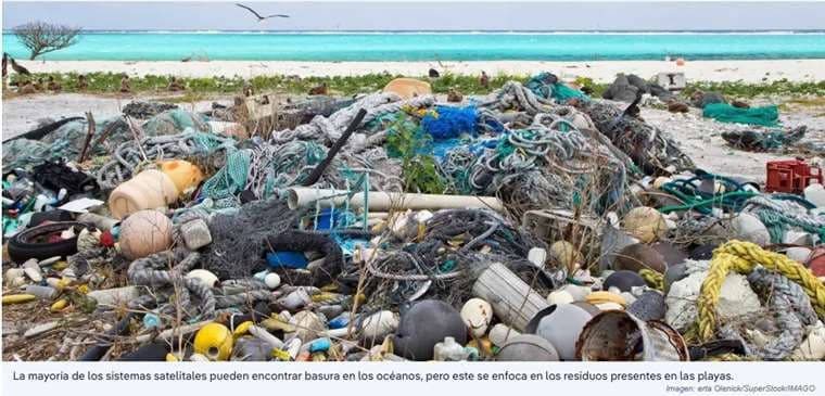 Desechos plásticos en playas pueden ser detectados ahora desde el espacio