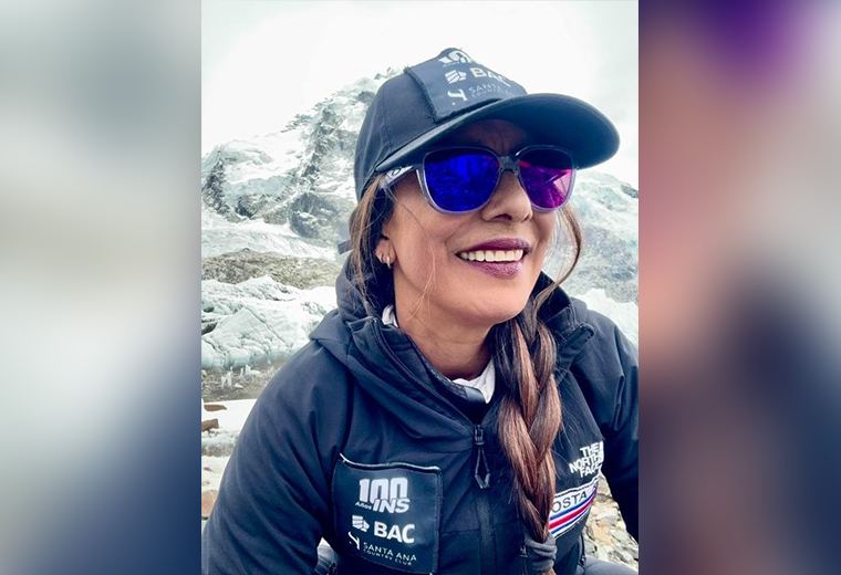 Cada vez más cerca: Ligia Madrigal continúa su ascenso al Everest