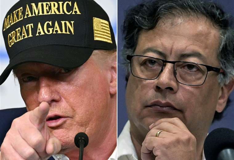 Gustavo Petro y Donald Trump en mutuo ataque verbal