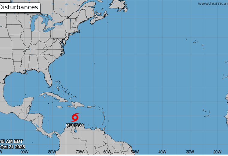 Tormenta Melissa avanza por el Caribe: IMN explica cuál será su impacto en Costa Rica