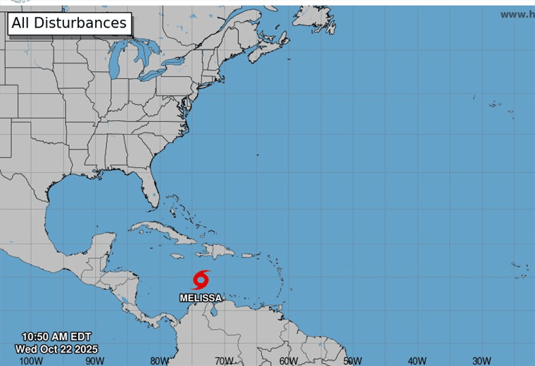 ¿Cuándo empezarán a sentirse los efectos indirectos de Melissa en Costa Rica?