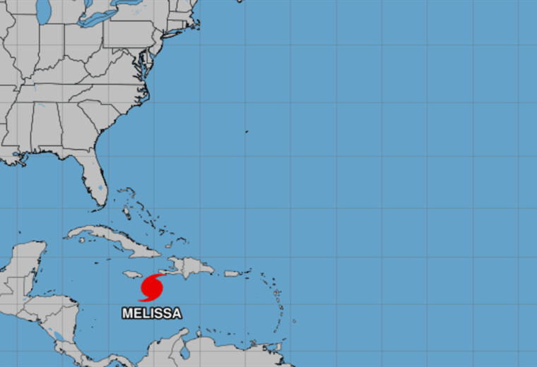 Melissa se convierte en huracán en el Caribe