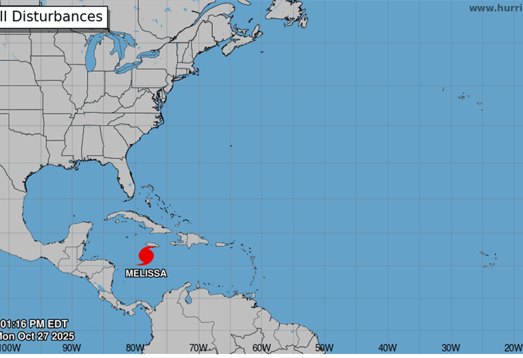 Pacífico Sur continuará recibiendo con fuerza efectos indirectos del huracán Melissa