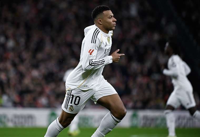 Mbappé se luce en goleada del Real Madrid contra Athletic Club