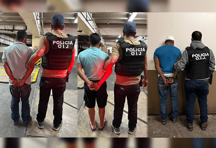 OIJ detiene a tres sospechosos de secuestro en Aserrí