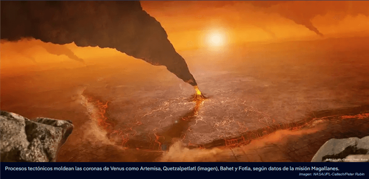 Venus muestra signos de vida geológica en sus misteriosas coronas