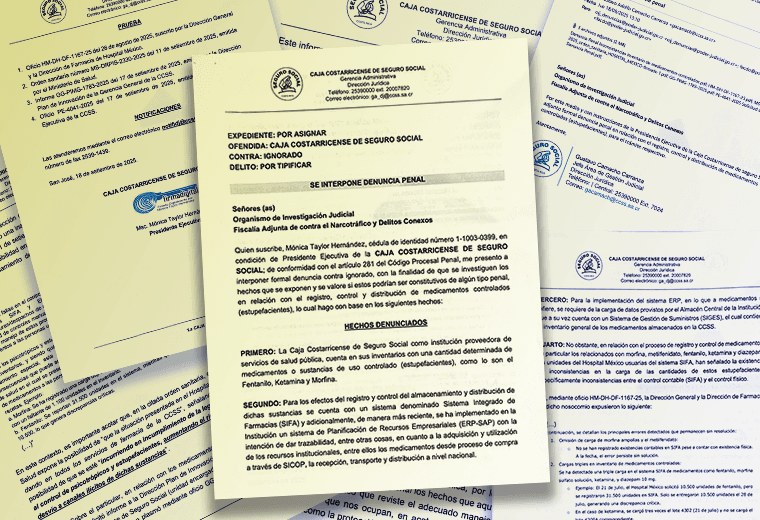 Denuncia de CCSS amplía lista de estupefacientes en los que existen diferencias en inventarios