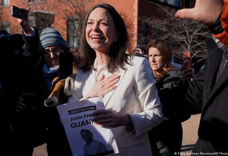 Machado dice que “Venezuela será libre” con respaldo de Estados Unidos y Trump