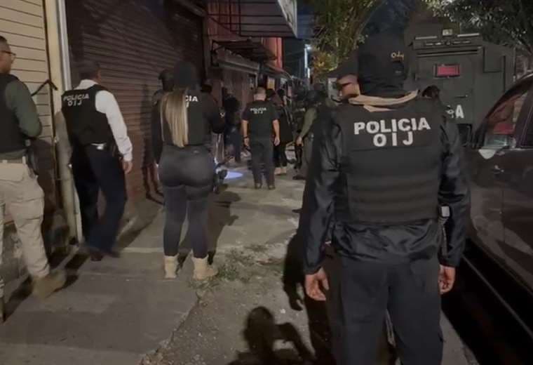 OIJ ejecuta 11 allanamientos contra grupo criminal dedica al robo agravado
