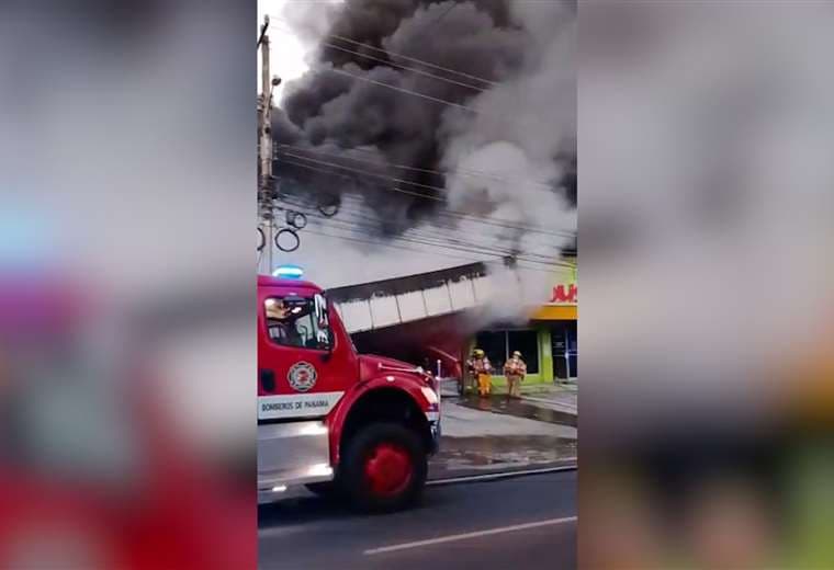 Bomberos de Costa Rica y Panamá combaten gran incendio en línea fronteriza