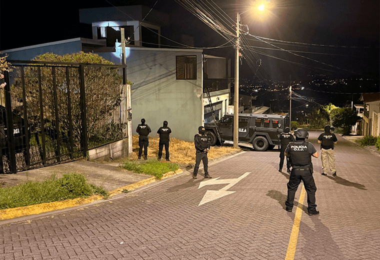 OIJ ejecuta 25 allanamientos contra red logística del narcotráfico