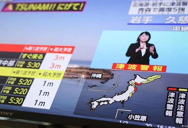 Alerta de tsunami: sismo de magnitud 7,4 sacude Japón