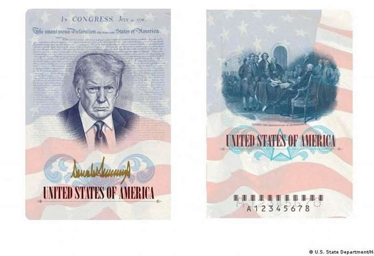 Trump pondrá su foto en los pasaportes estadounidenses