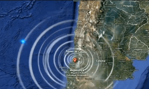 Video: Sismo de magnitud 6,9 en el norte de Chile, sin daños ni heridos