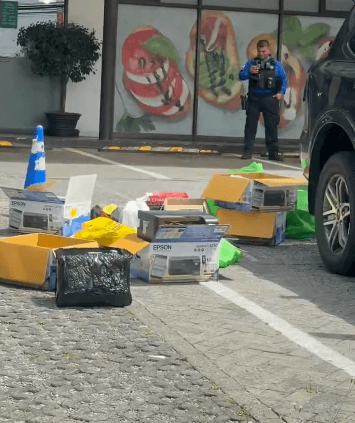 Caen cuatro sospechosos en Escazú con $20 mil, billetes falsos y equipo para procesar dinero
