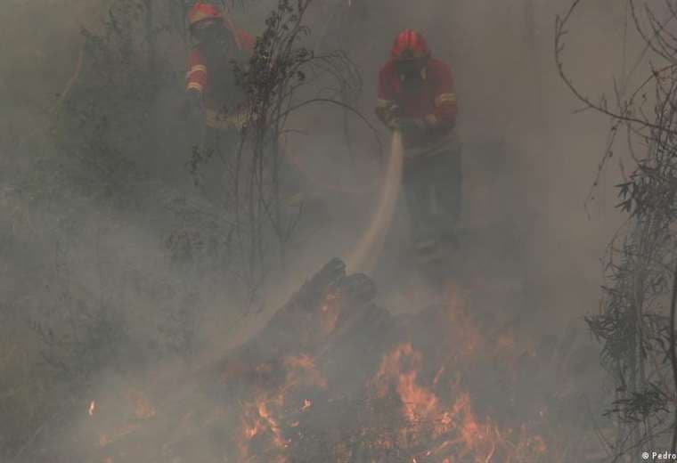 Más de 1.000 bomberos combaten un incendio forestal en Portugal