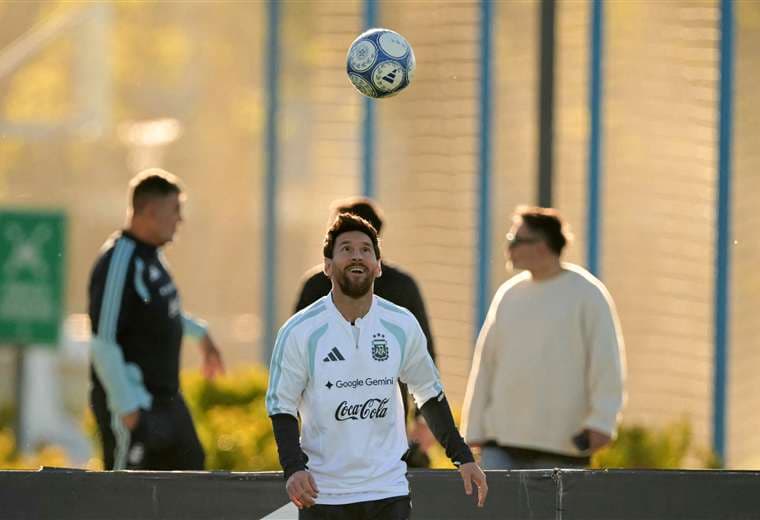 Messi se entrena por última vez con la selección argentina