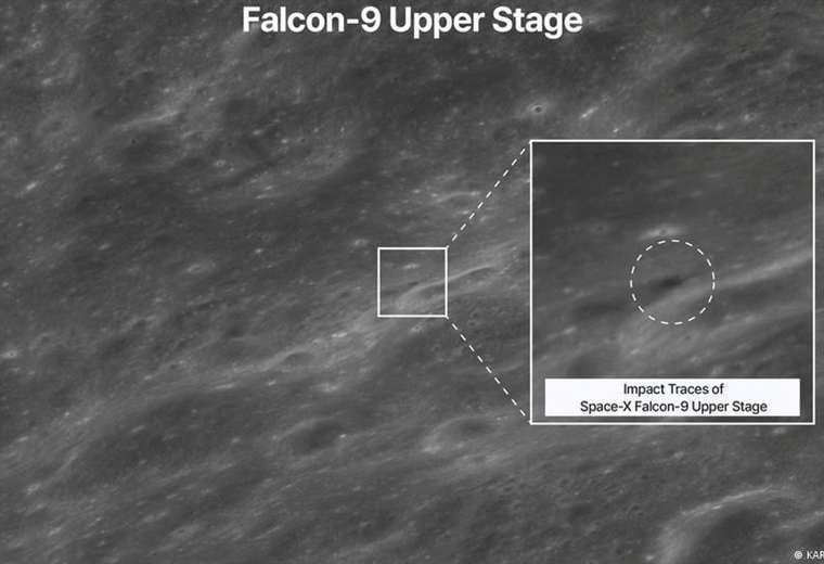 Satélite surcoreano capta la colisión del cohete de SpaceX contra la Luna