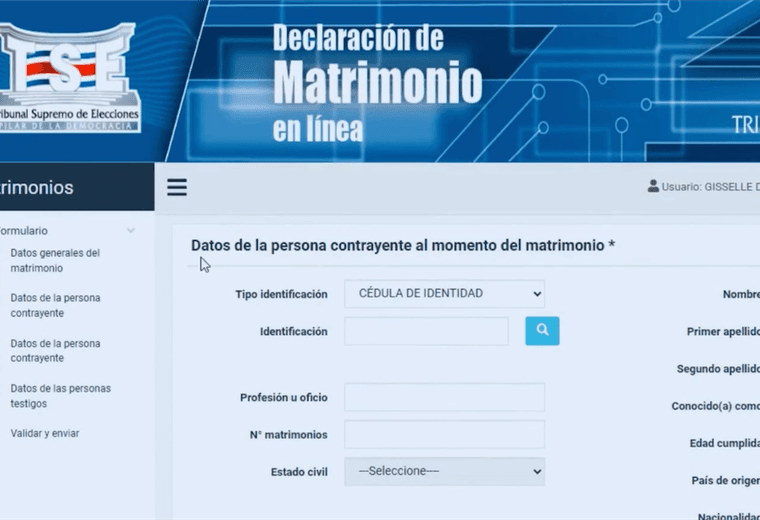 Matrimonios entre ticos quedarán inscritos automáticamente con nueva plataforma del TSE