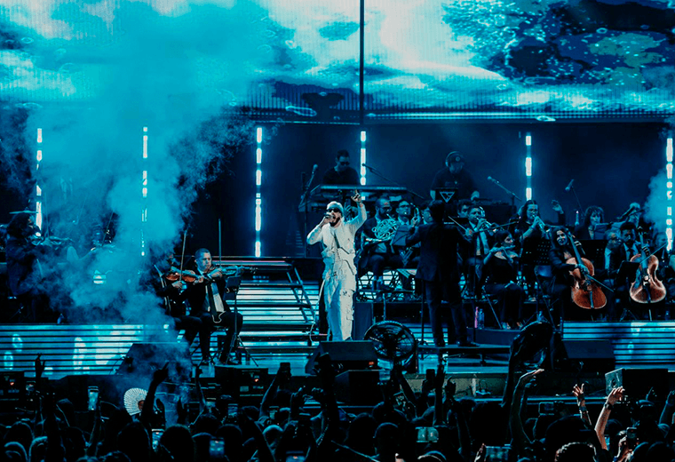 Yandel y Orquesta Universal hicieron vibrar Parque Viva con noche de reguetón sinfónico