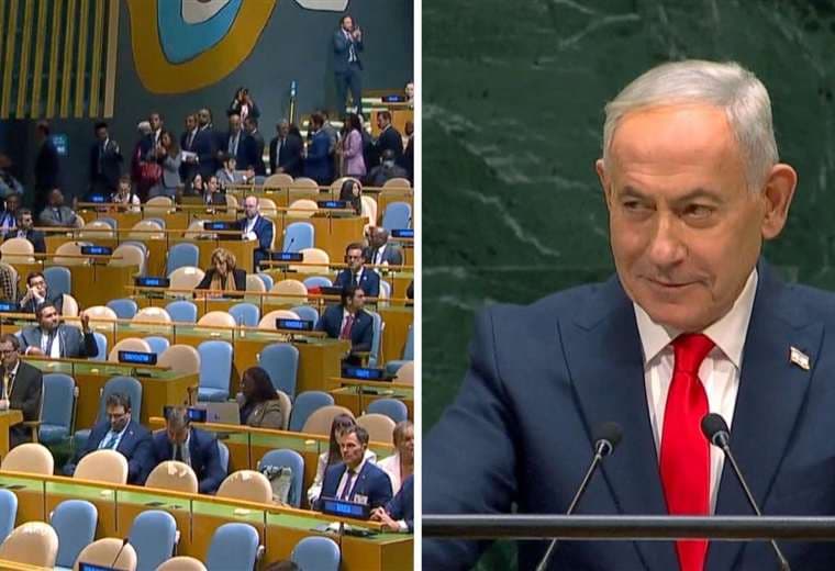Decenas de delegados abandonan Asamblea General ONU durante intervención de Netanyahu