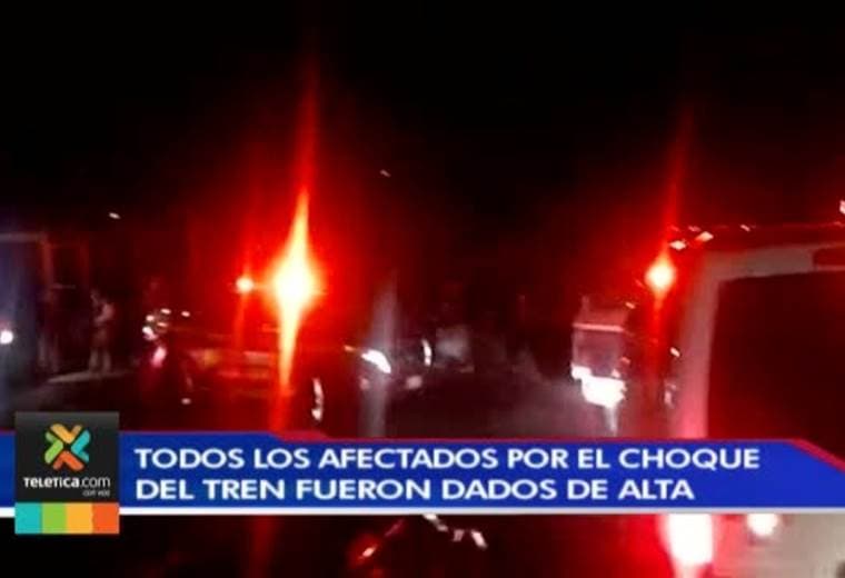 (Luis) Afectados por el choque de trenes en Heredia ya fueron dados de alta