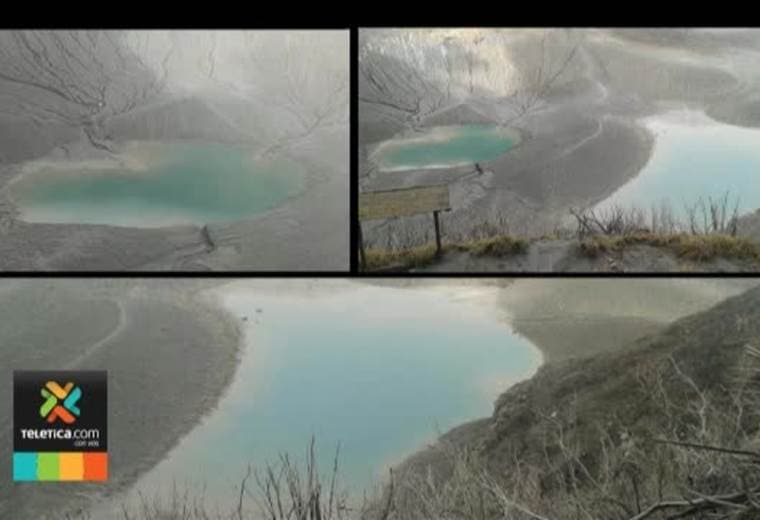 Volcanes Irazú y Turrialba dejan ver sus lagunas de color turquesa