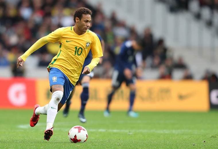 Neymar Jr., atacante de la Selección de Brasil. 