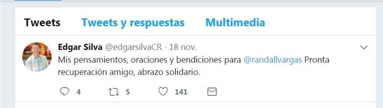 Edgar Silva en Twitter