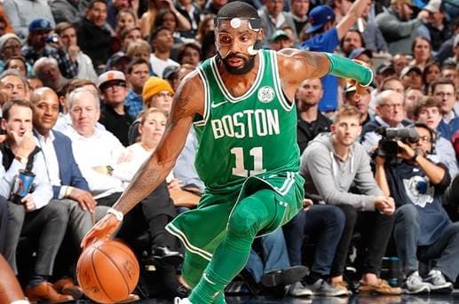 El astro de los Celtics de Boston, Kyrie Irving.