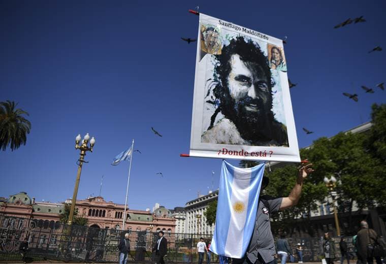 Activista argentino Santiago Maldonado murió por ahogamiento.|AFP