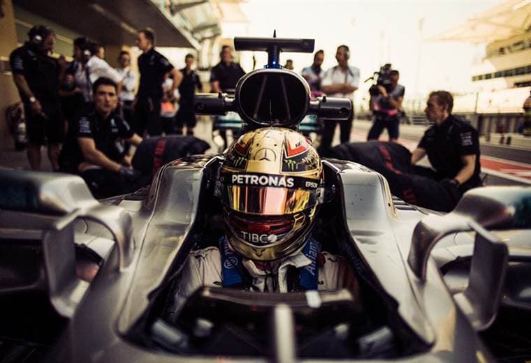 El piloto británico de la escudería Mercedes, Lewis Hamilton.
