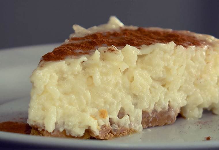 Convierta su arroz con leche en un delicioso cheesecake
