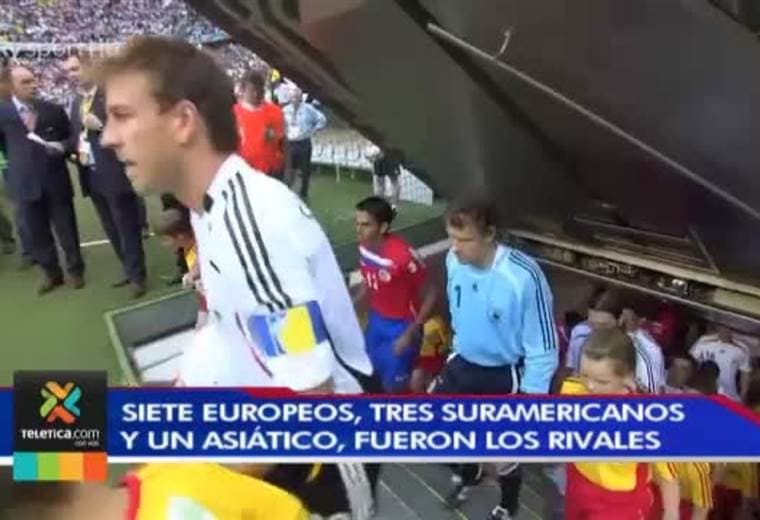 Tendencia de dos rivales europeos y uno sudamericano se repitió en tres de los cuatro mundiales para Costa Rica