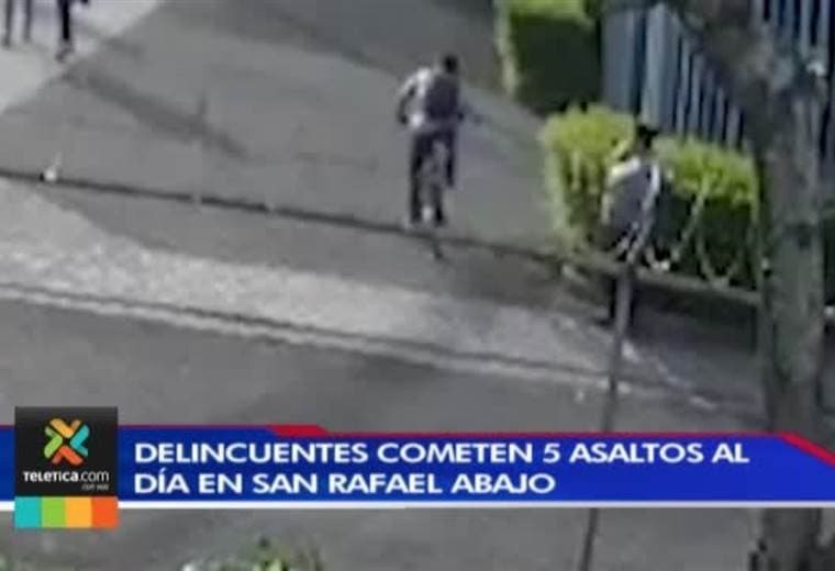 Hombres que asaltan en bicicleta atemorizan a vecinos de San Rafael Abajo de Desamparados