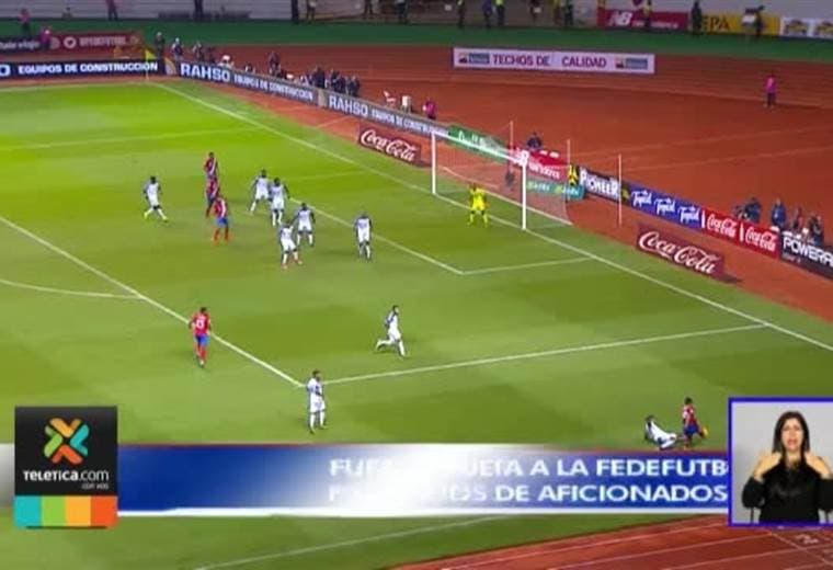 Fedefútbol fue sancionada con multa millonaria por conductas inapropiadas en el juego ante Honduras
