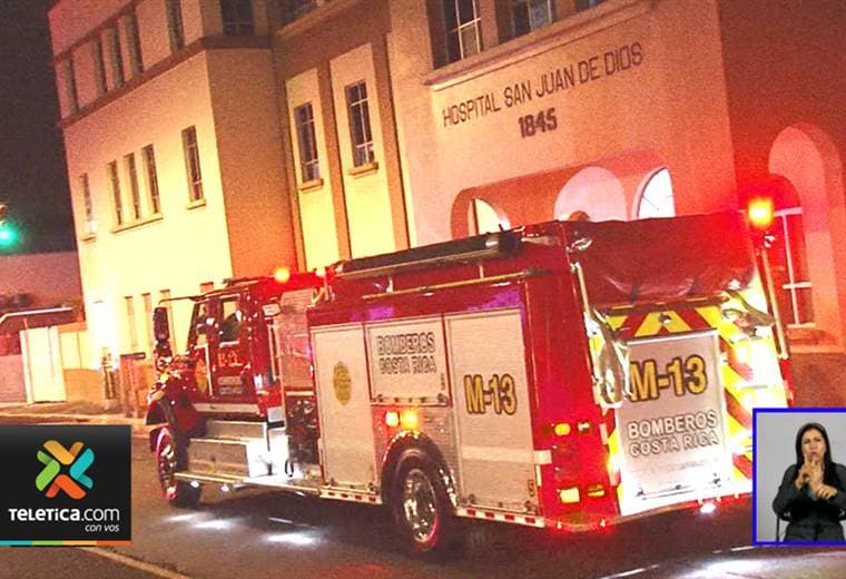 Bomberos atendieron conato de incendio en el Hospital San Juan de Dios