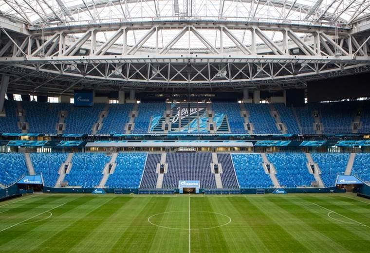 Estadio de San Petersburgo albergará el juego entre Costa Rica y Brasil. 