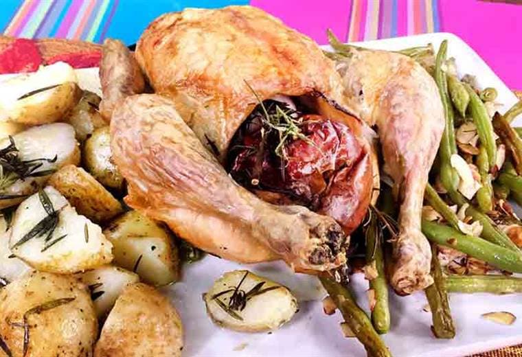 Receta: Pollo navideño