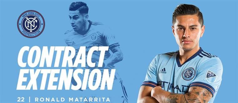 Ronald Matarrita renovó con el New York City de la MLS.|NYCFC