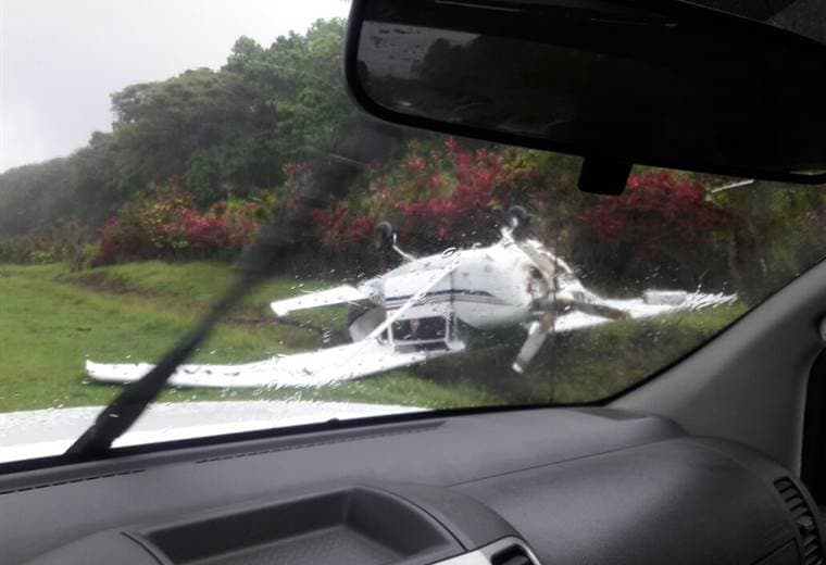 Avioneta sufre accidente
