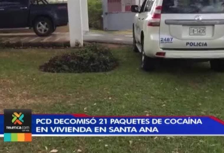 PCD decomisó 21 paquetes de cocaína en vivienda en Santa Ana