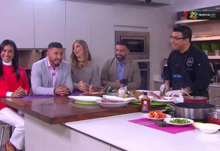 Receta: Pargo frito en salsa de coco