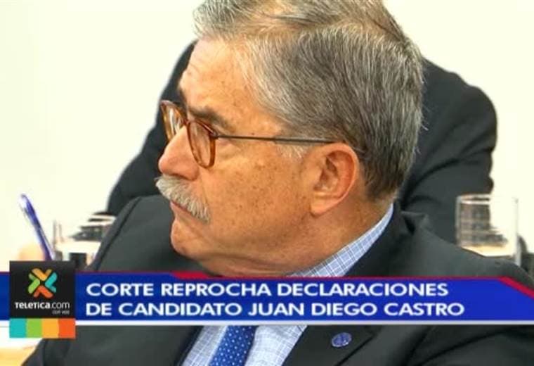 Corte reprocha declaraciones de Juan Diego Castro sobre favores sexuales en funcionarios judiciales