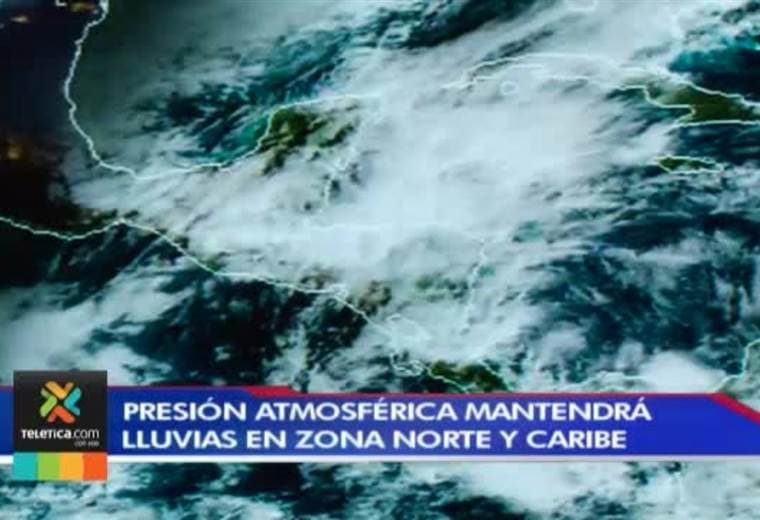 Presión atmosférica mantendrá las lluvias en Zona Norte y Caribe