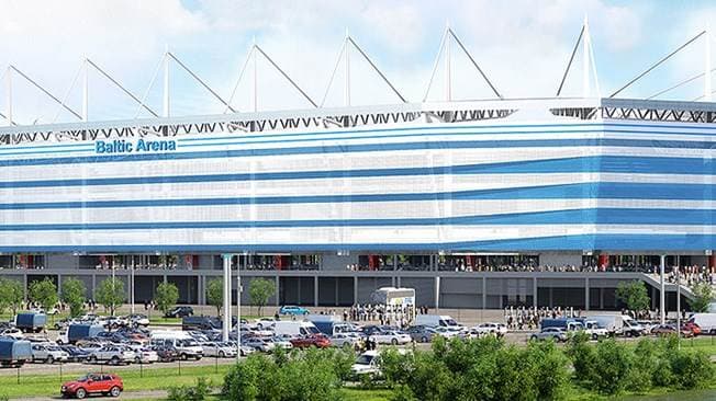 El nuevo estadio de Kaliningrado albergará cuatro partidos del Mundial-2018