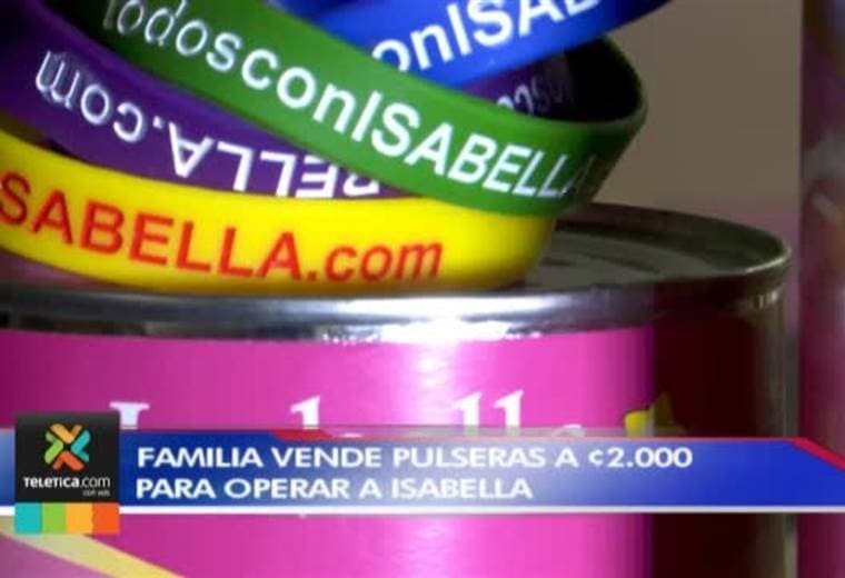 Familia herediana vende pulseras a ¢2.000 para poder operar a su hija de 8 años