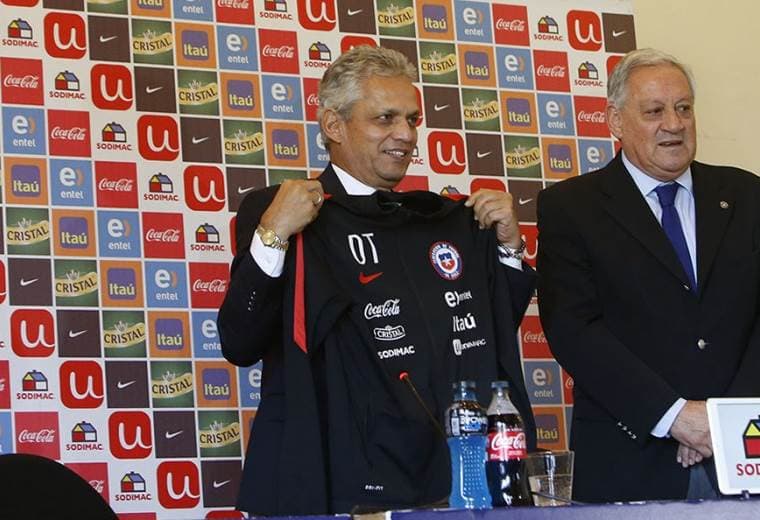 Reinaldo Rueda durante su presentación como técnico de Chile.|Selección Chilena