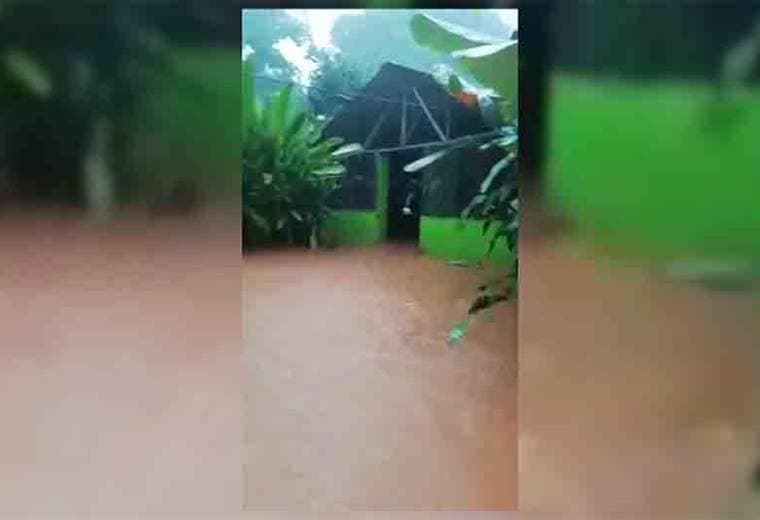 Inundaciones a causa de las fuertes lluvias